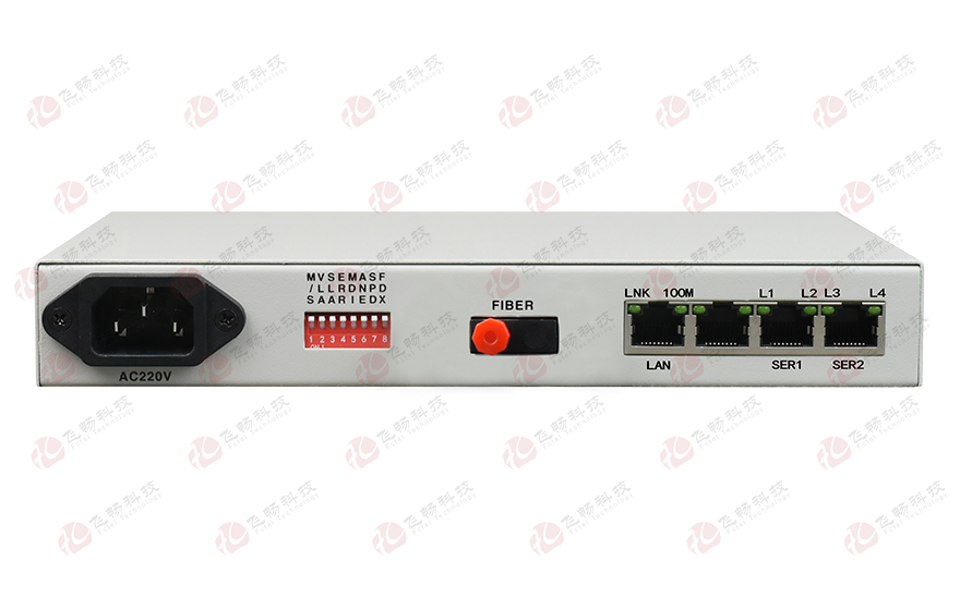 飞畅科技-光纤-ETH+2RS232转换器（带宽2M）