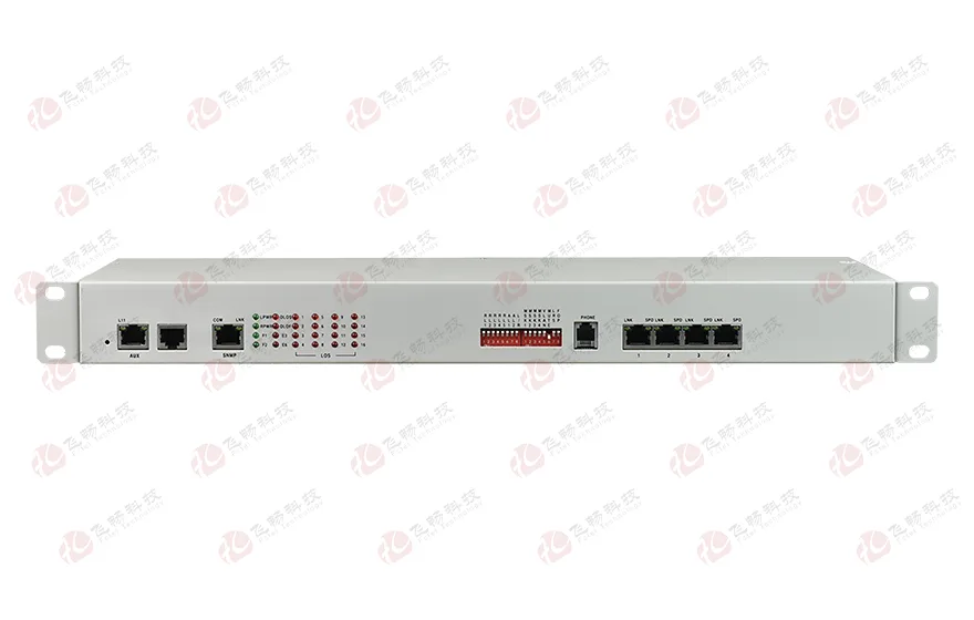 飞畅科技-16E1+4xFE(物理隔离)1+1光备份PDH光端机