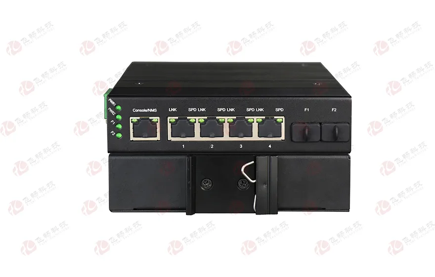 飞畅科技-网管型 工业级4路千兆电 物理隔离收发器