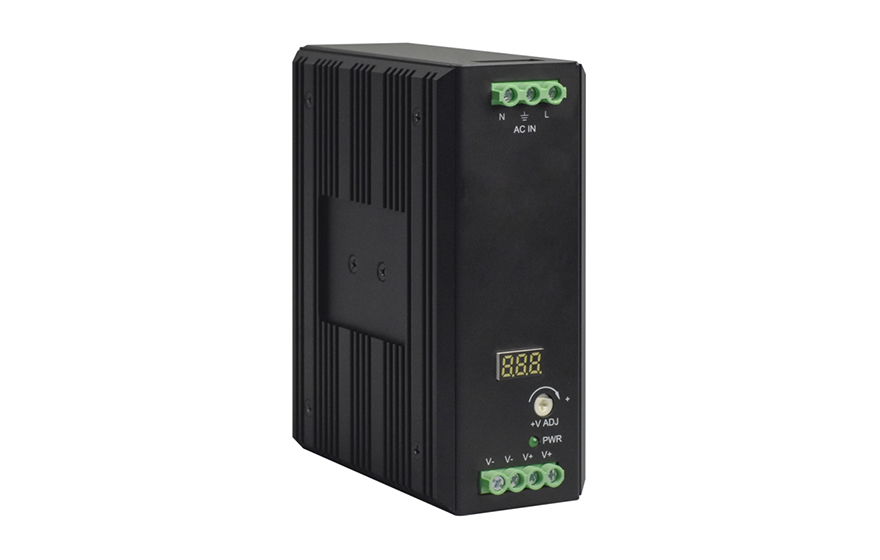 飞畅科技-工业级导轨式 AC220V转 DC12V15A/24V8A/48V5A(带功率因素调整)   开关电源