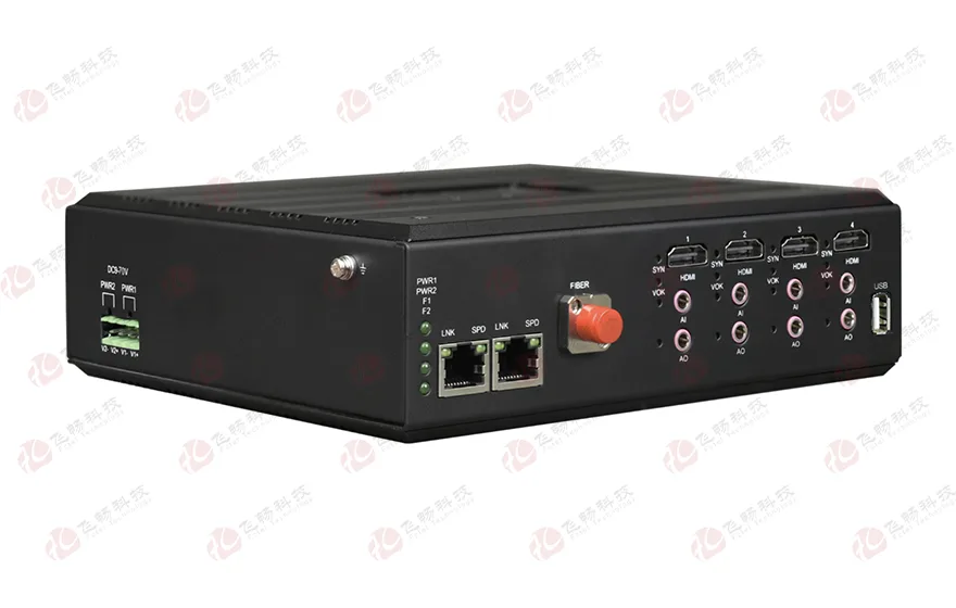 飞畅科技-4路2K HDMI+1路双向独立音频 + 2路物理隔离千兆以太网+USB 光端机