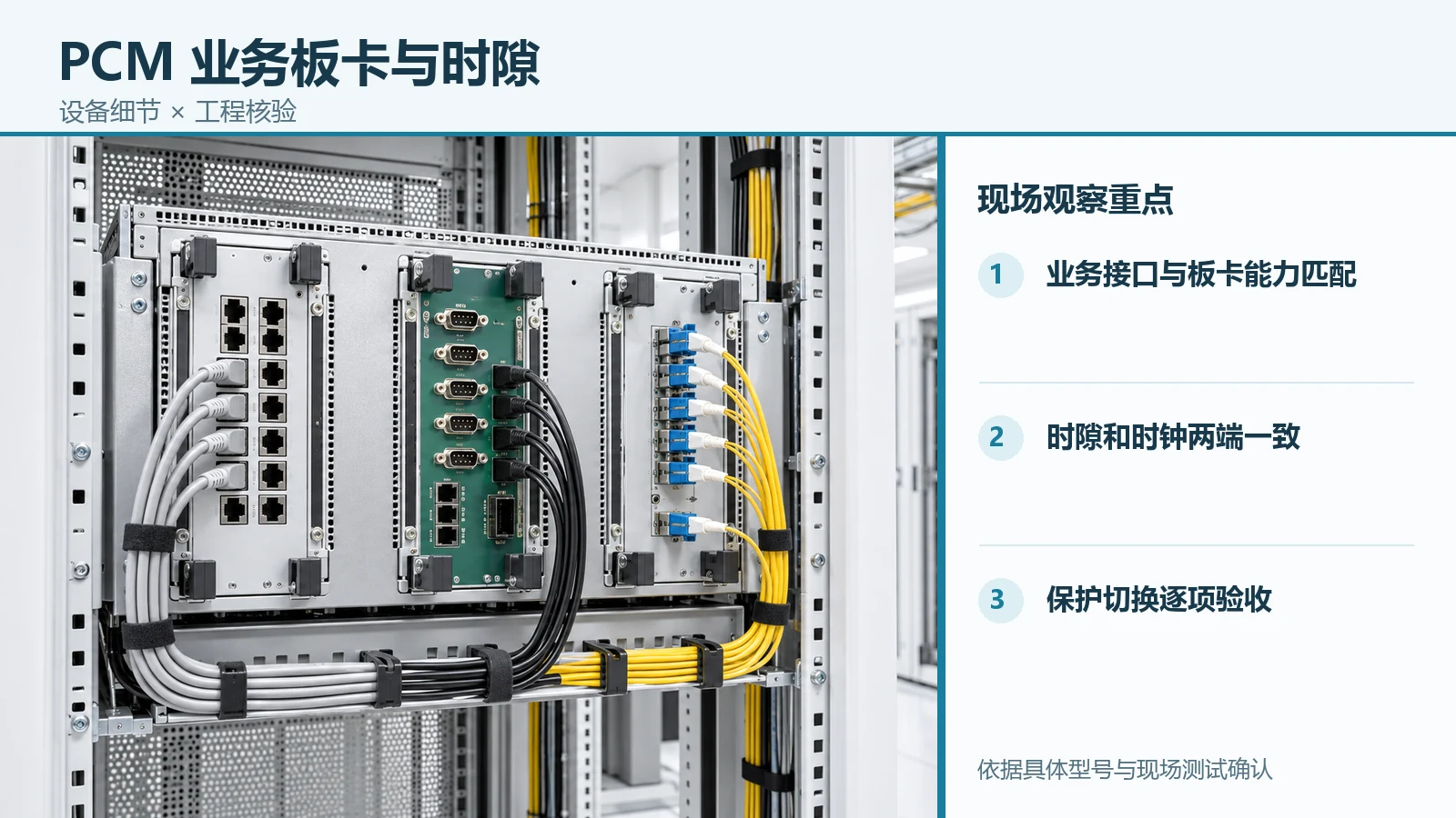 PCM 综合接入设备的设备接口细节与现场观察重点